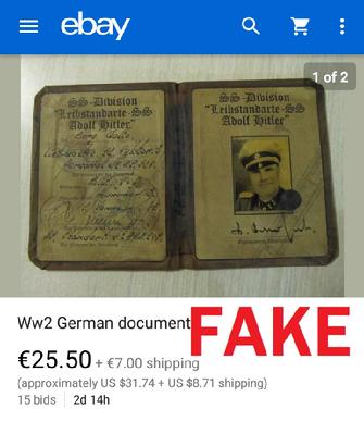 Fake Nazi Passbook