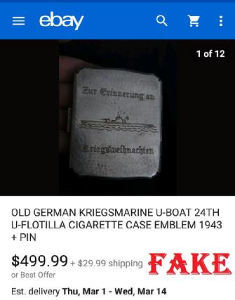 Nazi Cigarette Case