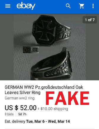 FAKE NAZI RING