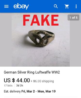 FAKE NAZI RINGS