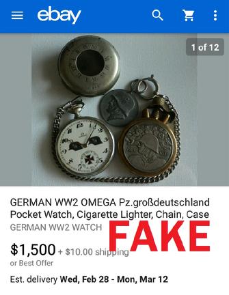 Fake Nazi watch