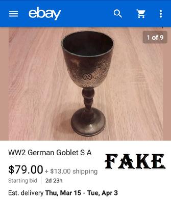 WW2 German Goblet SA