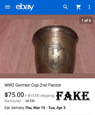 WW2 German Cup 2nd Panzer