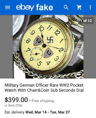ebay fake watches