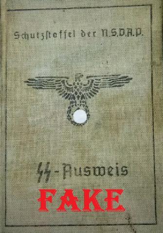 Fake Nazi ID, gerrhembr_0, ebay, forgery, Nazi ID, Nazi Passbook, SS Passport