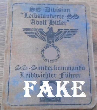 fake nazi ID on ebay