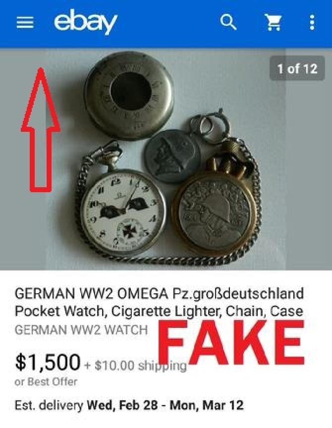 Fake Nazi Pocket Watch