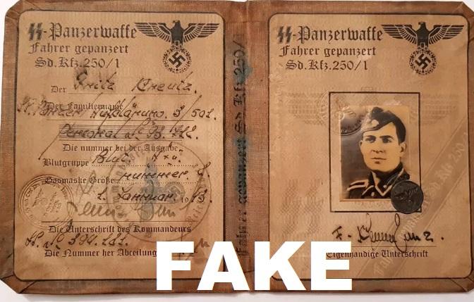 Fake Nazi ID
