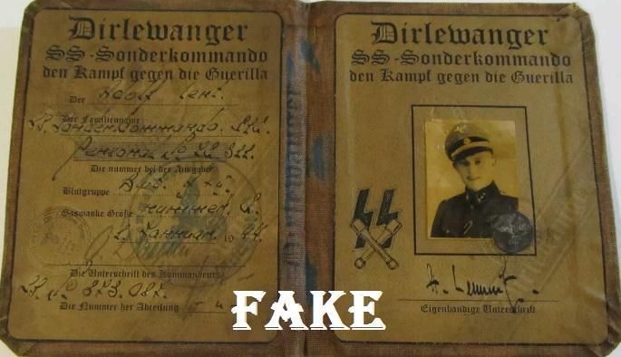 fake nazi ID books, passbooks, nazi, hitler, ebay, passport