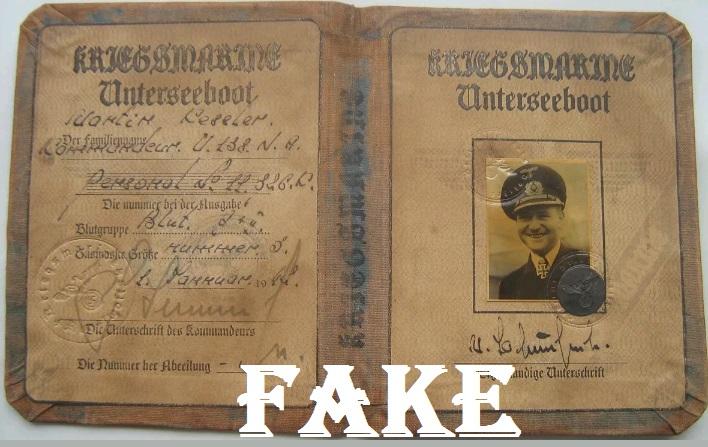 Fake Nazi Passbook, ID, WW2