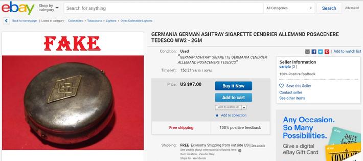 WW2 GERMAN ASHTRAY