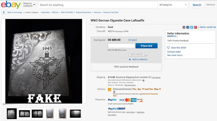 WW2 German Luftwaffe Cigarette Case