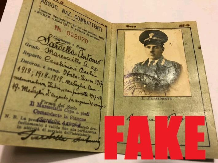 Fake Nazi Passbook, ID, WW2