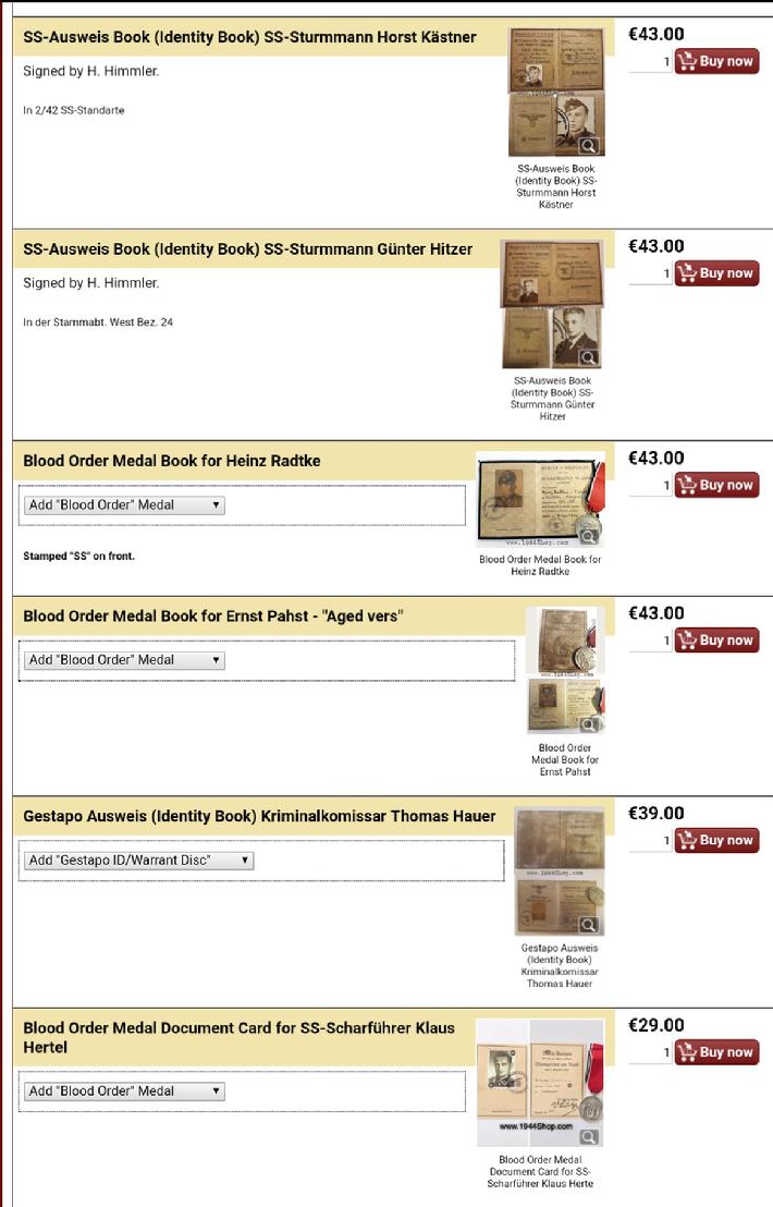 Fake Nazi Passbook, ID, WW2