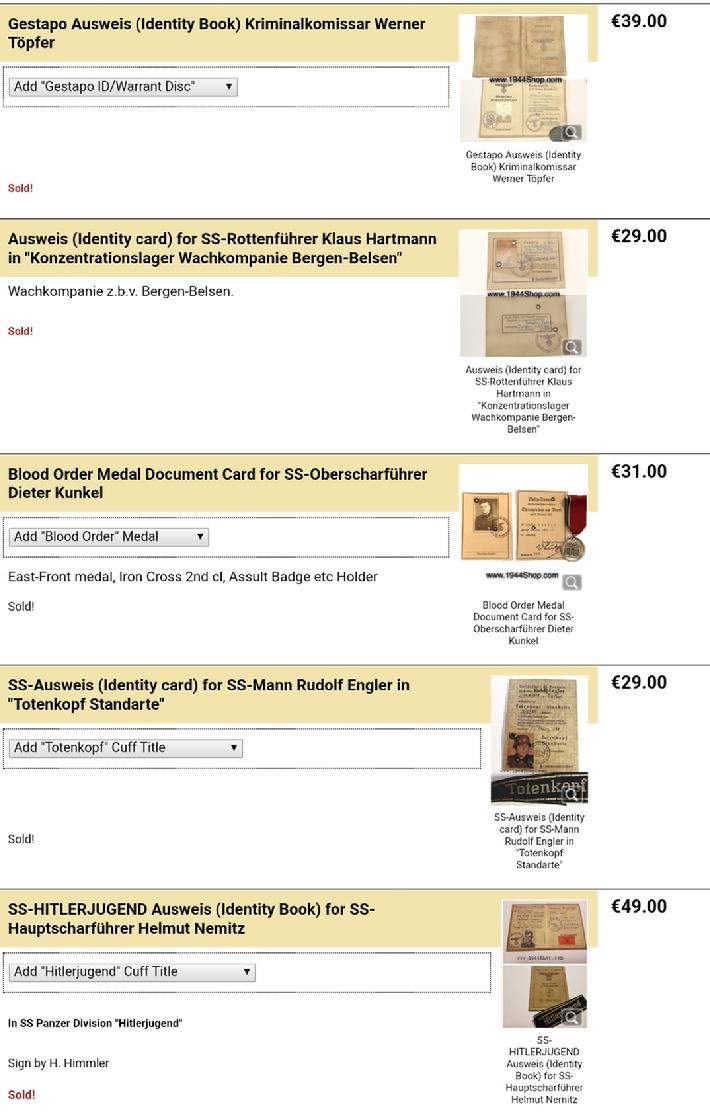 Fake Nazi Passbook, ID, WW2