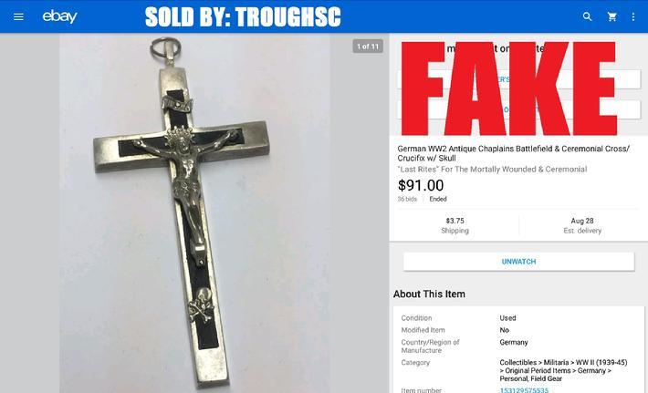 WW2 German Chaplain Cross