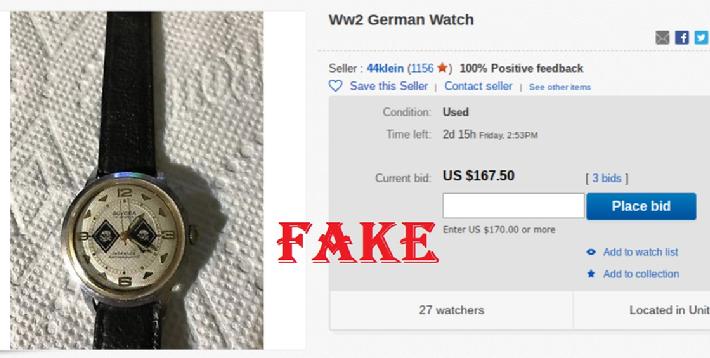 Fake Nazi Wrist Watch