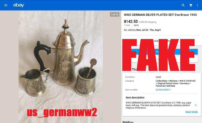 WW2 Eva Braun Silver Set