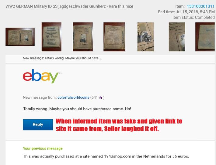 Fake Nazi Passbook, ID, WW2