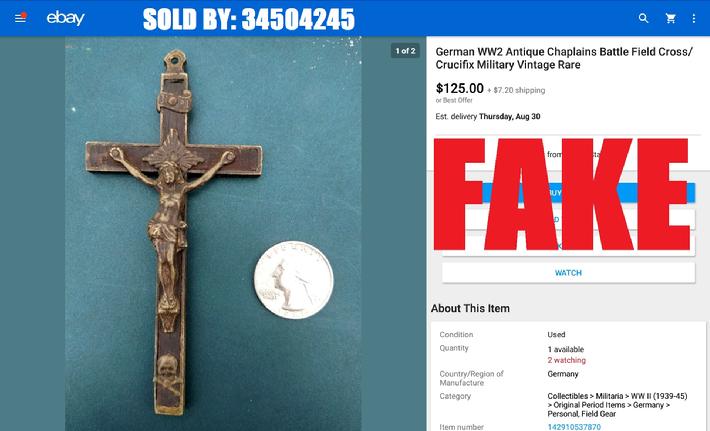 WW2 German Chaplain Cross