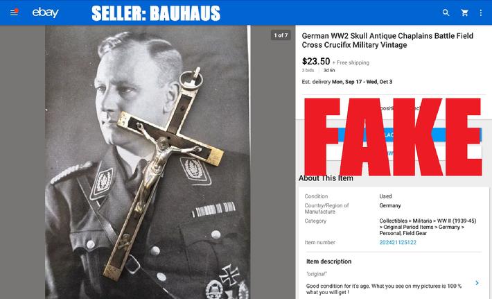 WW2 German Chaplain Cross