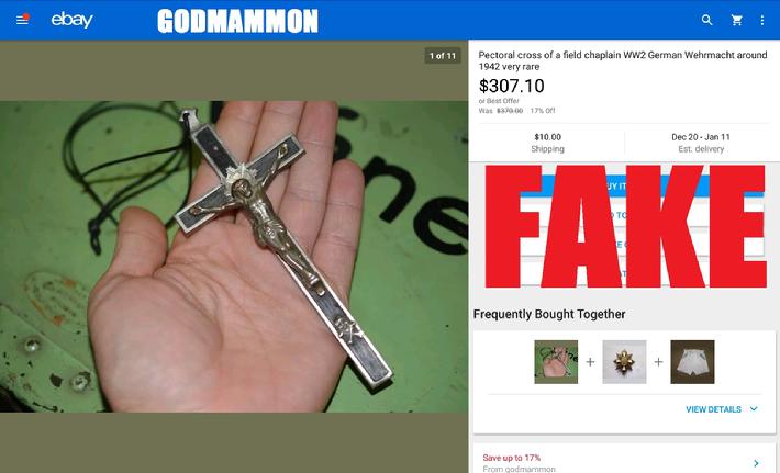 WW2 German Chaplain Cross