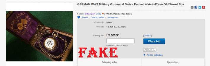 Nazi Watch WW2, oldtownch seller